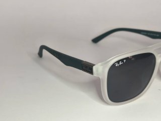 Gafas de Sol Blancas y Verdes Polarizadas