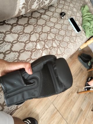 Guantes de boxeo GINGPAI negros
