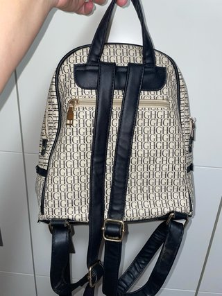 Mochila Mujer Beige y Negra