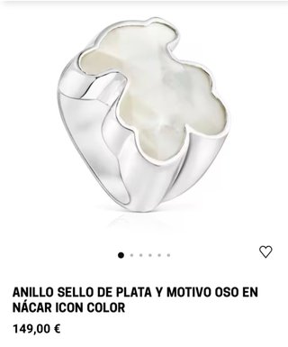 Anillo Tous Plata y Nácar