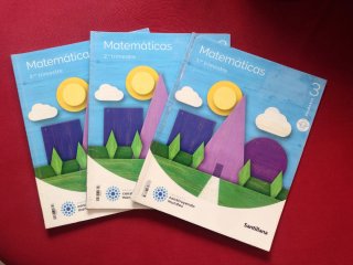 Lote libros texto 3° de Primaria (6 asignaturas)
