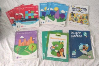 Lote libros texto 3° de Primaria (6 asignaturas)