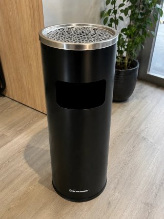 Papelera Cenicero Negra