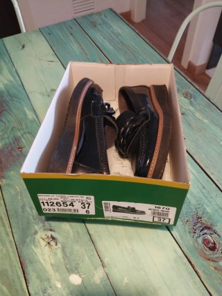 Mocasines Pitillos Negros Talla 37
