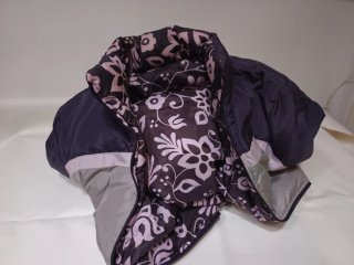Plumífero Roxy Morado y Gris