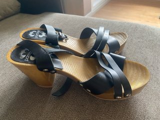 Sandalias Porronet Piel Negras