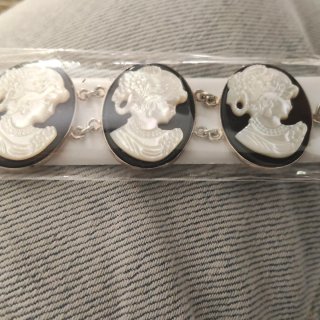 Pulsera Plata Onix y Nácar