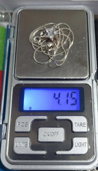 Cadena y Colgante de Plata de Ley