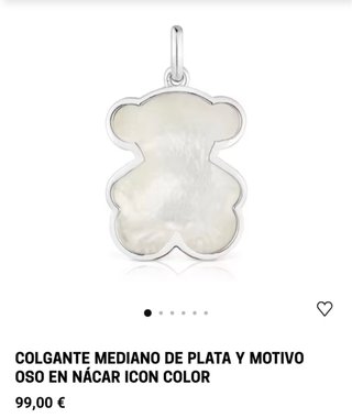 Colgante Oso Tous Madre Perla Plata