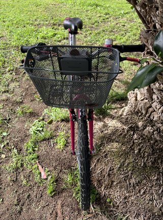 Bicicleta 26 con guardabarros y detalles rosas