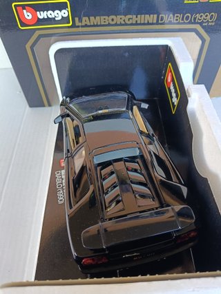 1/18 MODELLO LAMBORGHINI DIABLO BLACK BURAGO