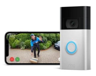 Videotimbre Ring HD con batería y Chime incluido.