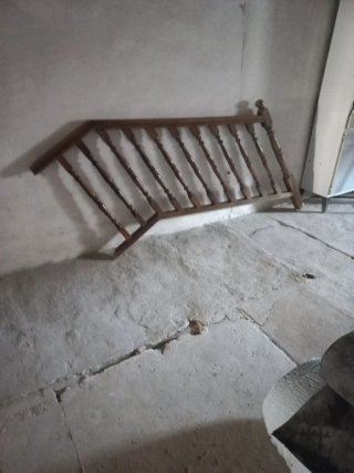 Barandilla de madera maciza