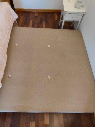 Somier/Base Tapizada 150x190 cm Beige