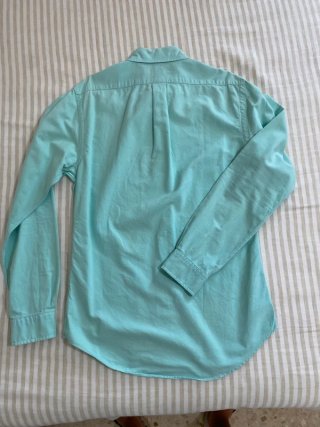 Camisa Ralph Lauren Slim Fit Verde Azulado