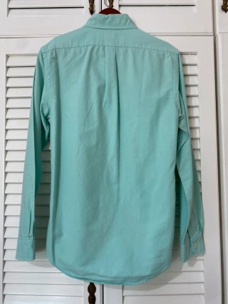 Camisa Ralph Lauren Slim Fit Verde Azulado