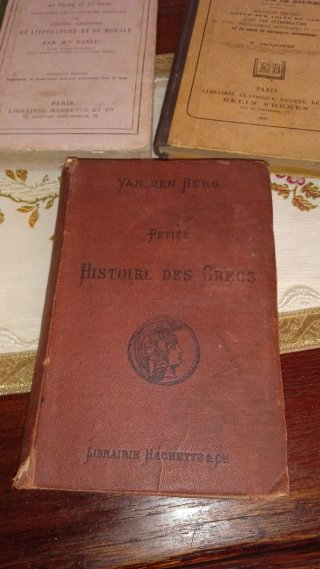 Lotto 5 Libri Antichi Scolastici Francesi 1800