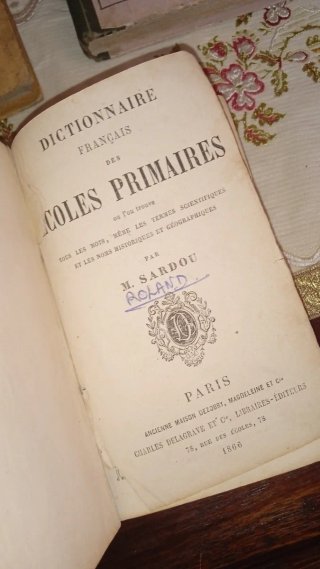 Lotto 5 Libri Antichi Scolastici Francesi 1800
