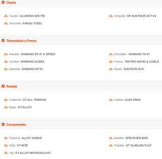 Bicicleta MTB GT AGGRESSOR 26 disco montaña