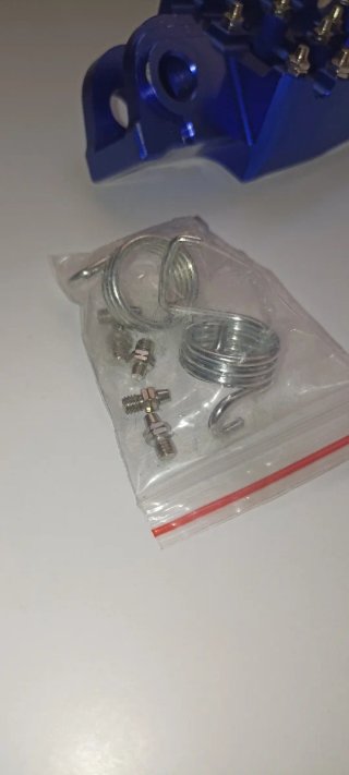Reposapiés Moto Aluminio Azul