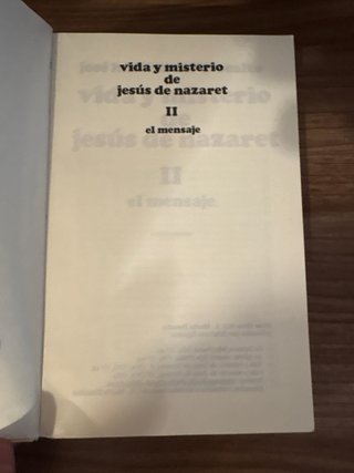 Vida y misterio de Jesús de Nazaret II. El mensaje
