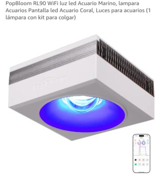 PopBloom RL90 Lámpara LED Acuario Marino WiFi