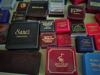 Lote de antiguas cajas de joyería