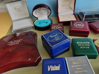 Lote de antiguas cajas de joyería
