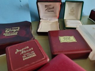 Lote de antiguas cajas de joyería