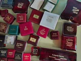 Lote de antiguas cajas de joyería