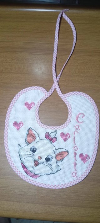Bavaglino personalizzato gatto Marie
