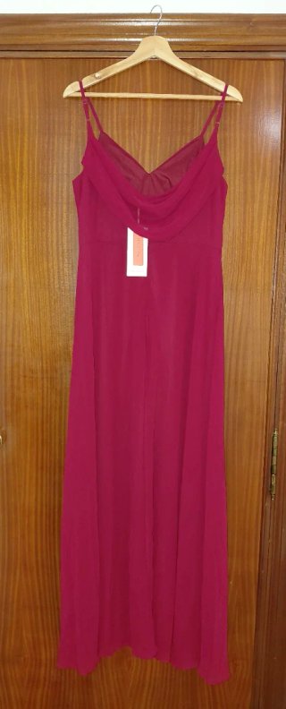 Vestido de fiesta Shein granate