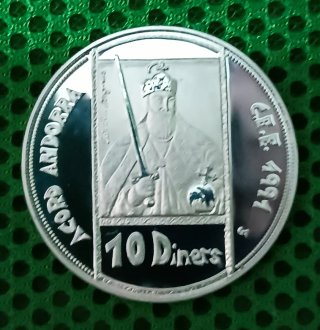 Moneda 10 Diners Andorra 1991