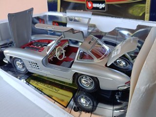 1/18 MODELLO MERCEDES BENZ 300 SL 58 GREY BURAGO