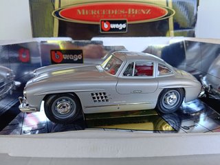 1/18 MODELLO MERCEDES BENZ 300 SL 58 GREY BURAGO
