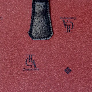 Bolso de mano Carlo Alberto rojo y negro
