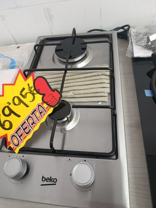 Placa de gas Beko Inox