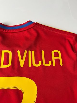 Camiseta Adidas España Mundial 2010 Villa Talla M