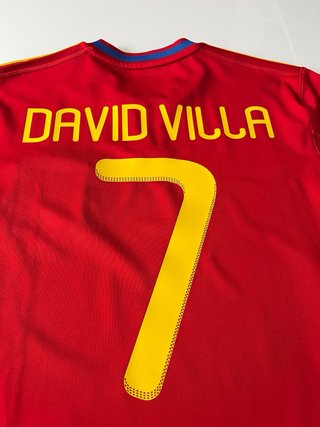 Camiseta Adidas España Mundial 2010 Villa Talla M