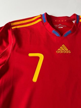 Camiseta Adidas España Mundial 2010 Villa Talla M