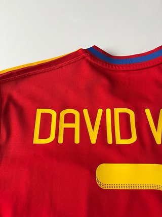 Camiseta Adidas España Mundial 2010 Villa Talla M