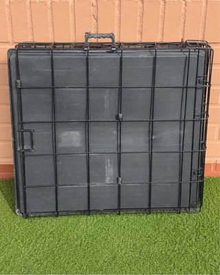 Jaula Perro XXL Plegable 122cm Negra