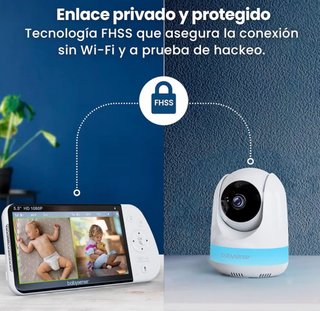 Vigilabebés Full HD 5.5 IPS 2 Cámaras
