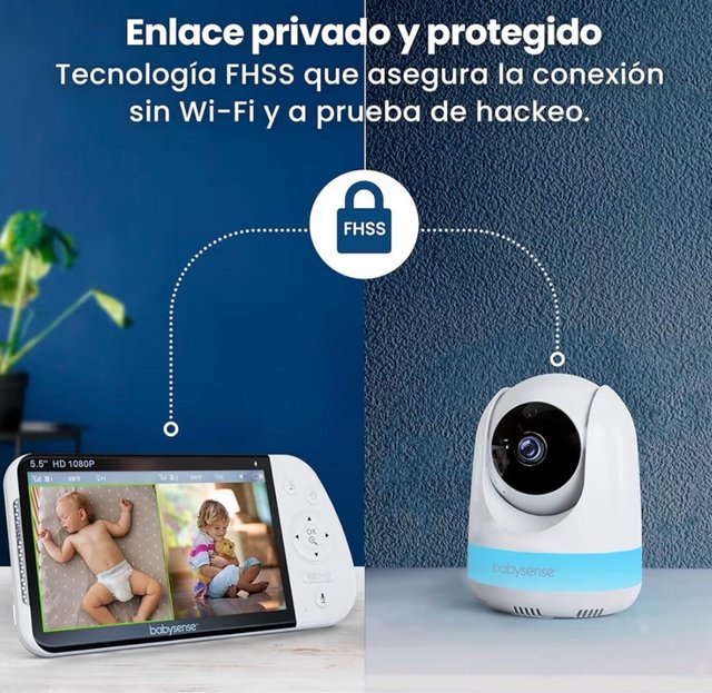 Vigilabebés Full HD 5.5 IPS 2 Cámaras