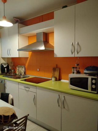 Urge cocina completa verde y blanca