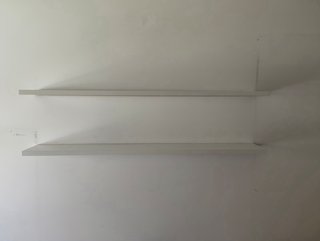 Baldas flotantes madera blancas