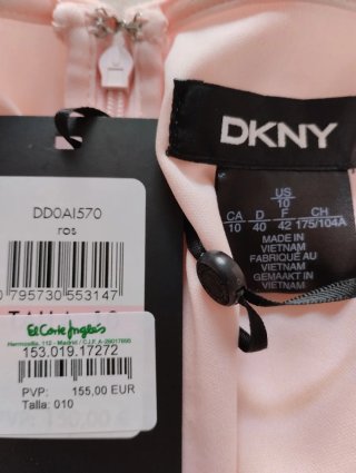 Vestido rosa largo con lazo
