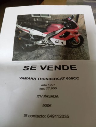 Yamaha Thundercat 600cc 1997 ITV Pasada