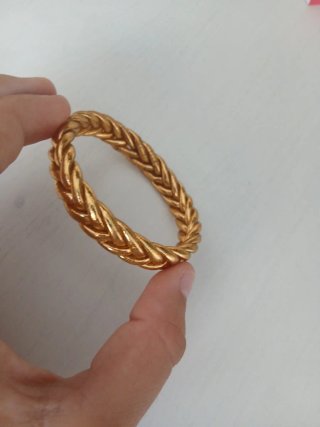 Pulsera Pan de Oro Trenzada