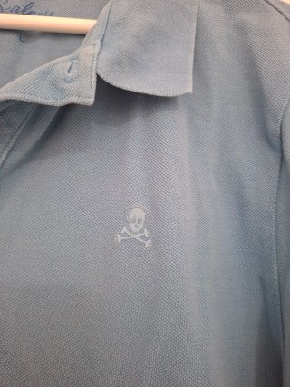 Polo Scalpers piqué azul celeste Talla L